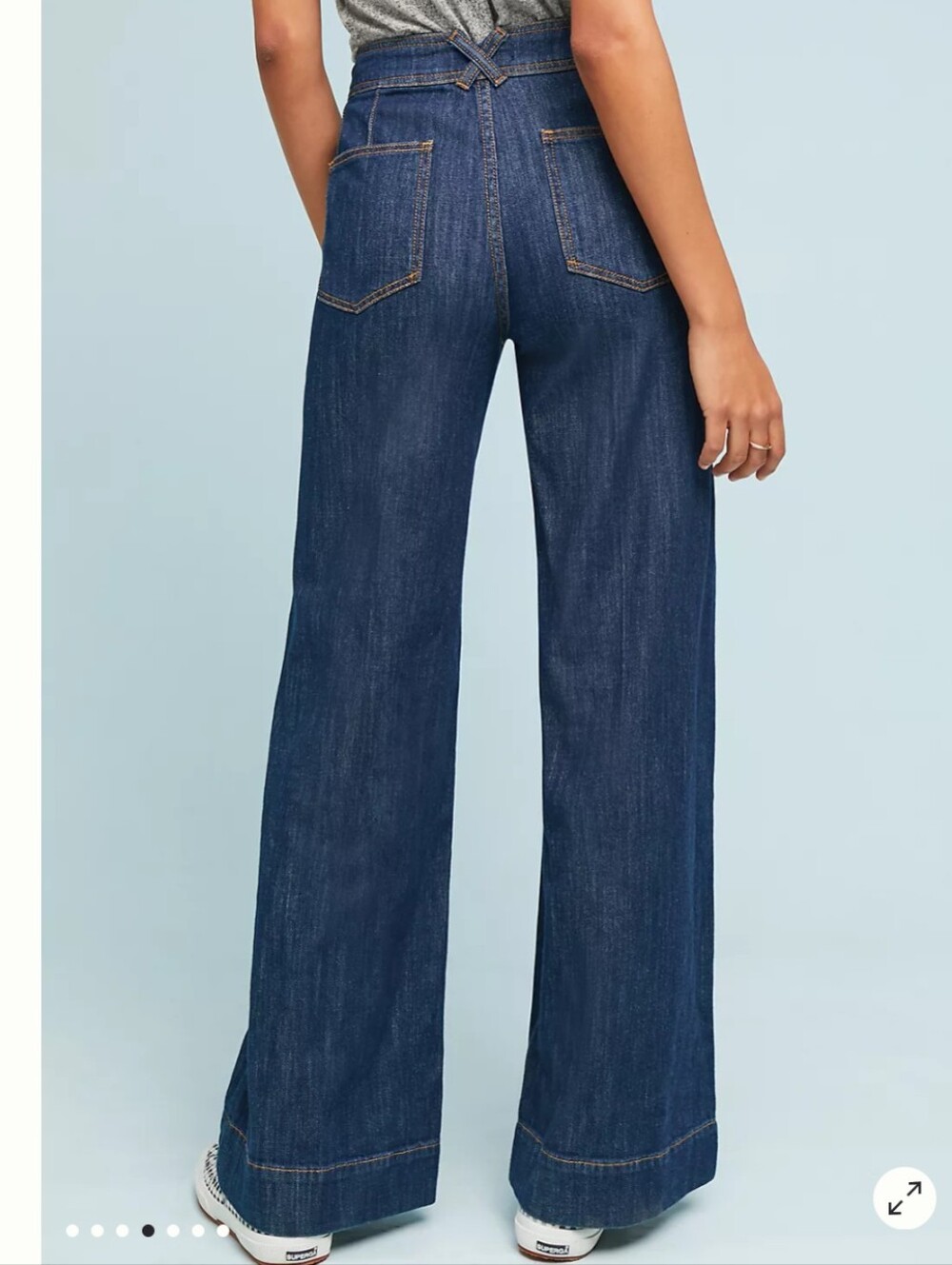 ANTHROPOLOGIE Pilcro Starboard Wide Leg Jeans Size 27 - Picture 4 of 14